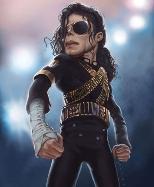 Michael Jackson Caricature Image